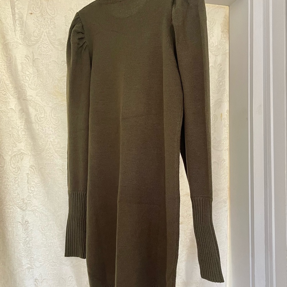 WAYF Olive Green Sweater Dress